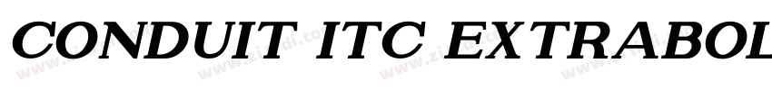 Conduit ITC ExtraBol字体转换